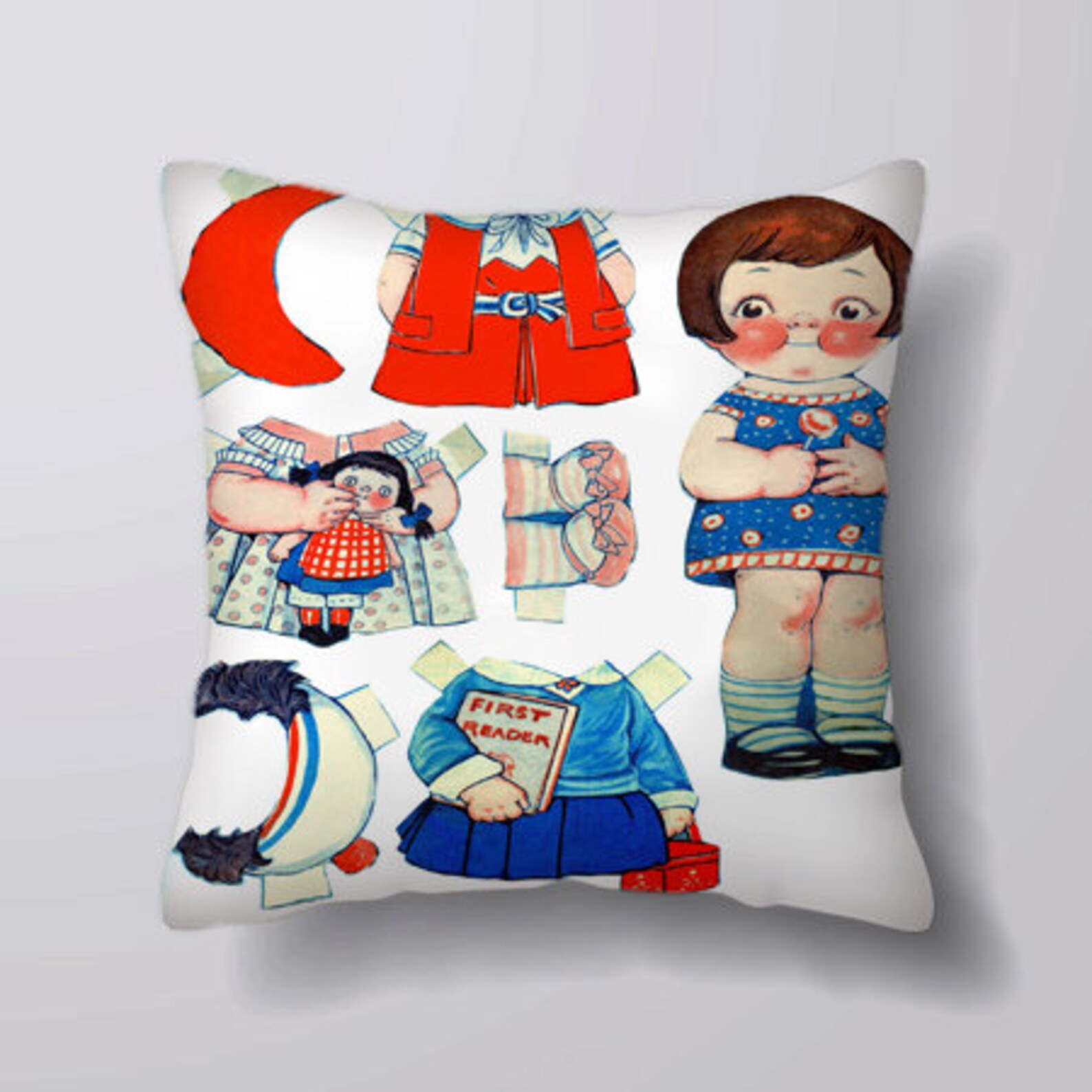 Dress Tab Doll Can Be Customizeable Personlized Cushion Etsy