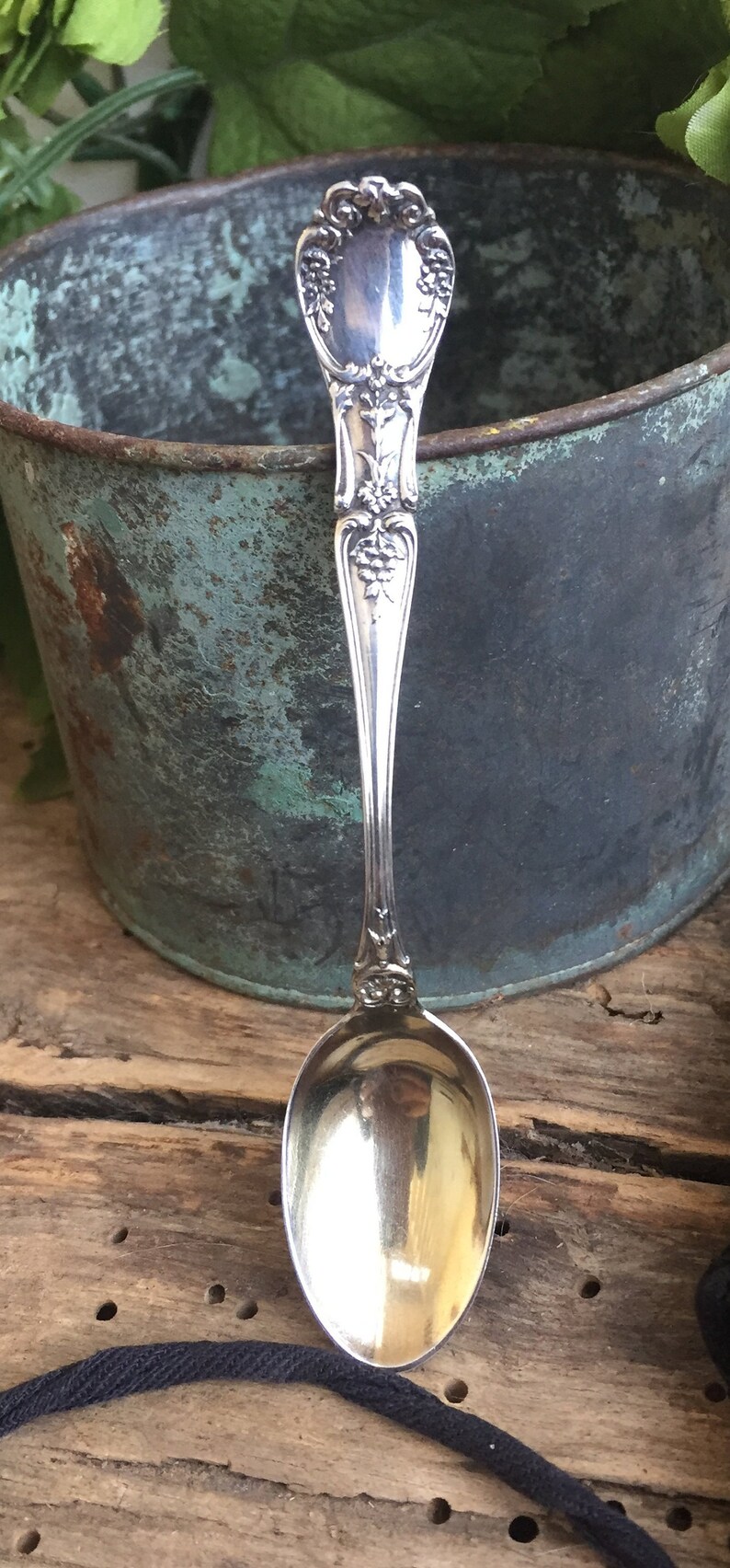 Antique Sterling Silver Demitasse Spoons Vintage Hope Brothers Etsy