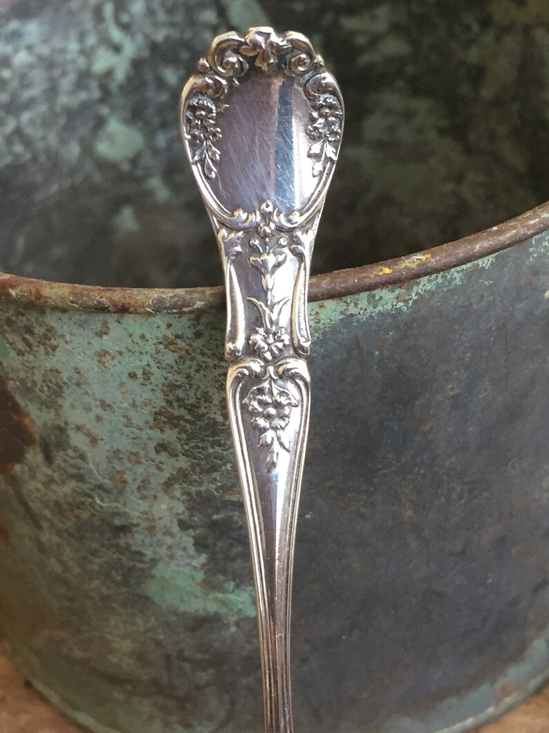 Antique Sterling Silver Demitasse Spoons Vintage Hope Brothers Etsy