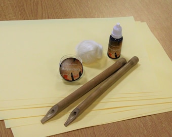 Arabisch Kalligraphie Set: Bambus Qalams, Tinte, Übungsblätter