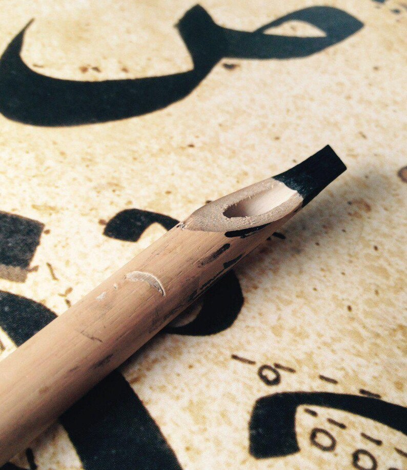 X1 Bamboo Reed Pen Qalam For Calligraphy Etsy