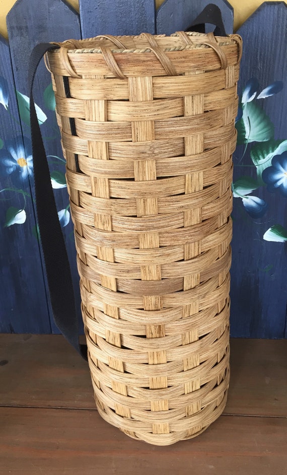 Handmade Basket Yoga Mat Basket. Storage Basket Strap Etsy