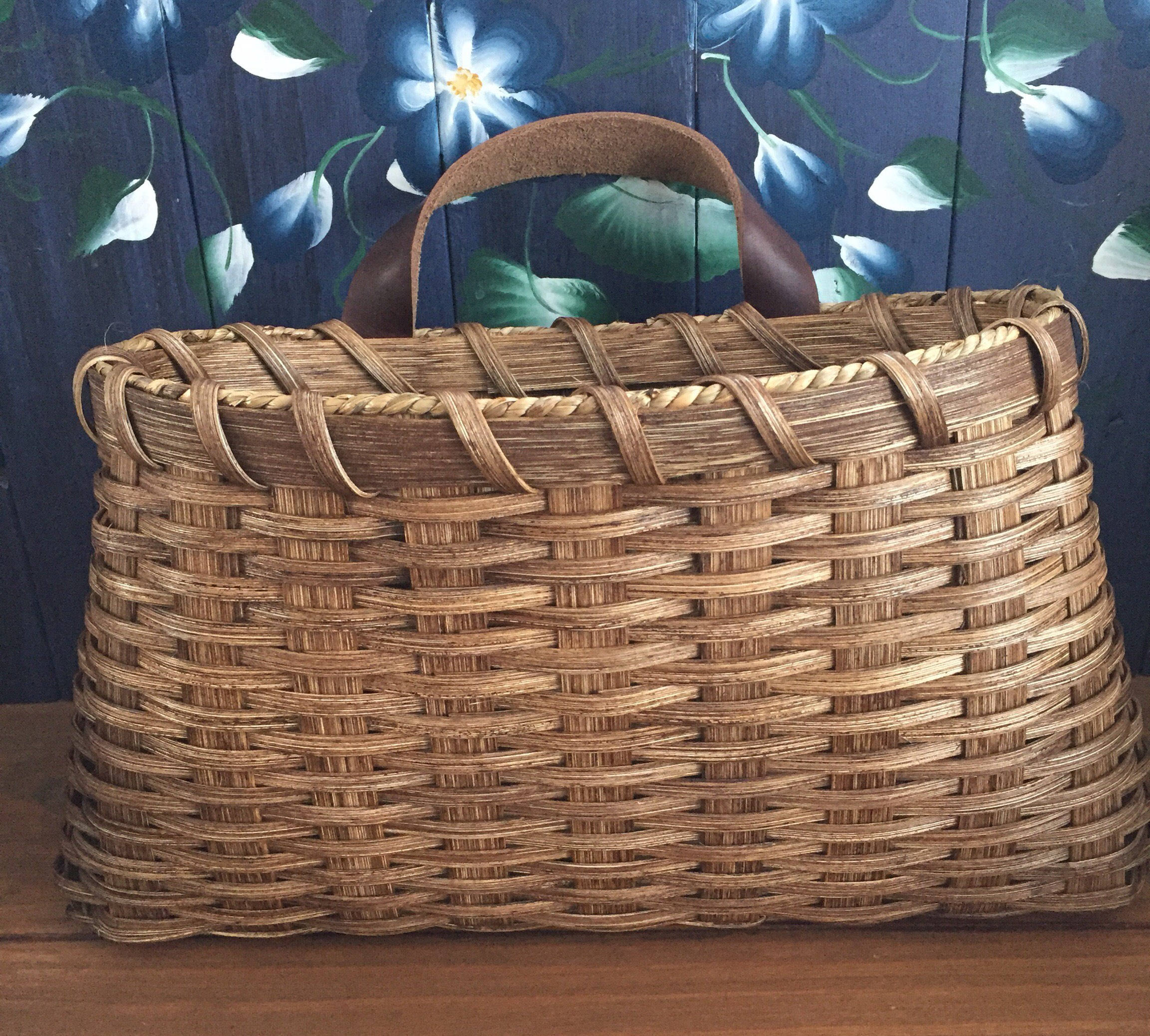 Handmade Basket Wall Basket Hanging Basket Mail Basket Etsy