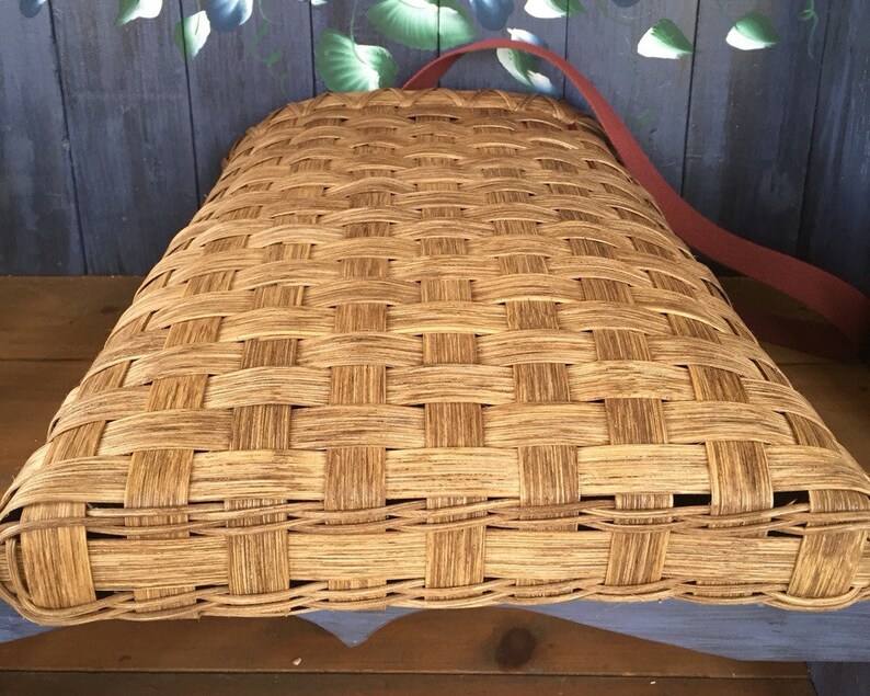 Handmade Basket Shoulder Pack Basket. Hiking Basket Strap Etsy