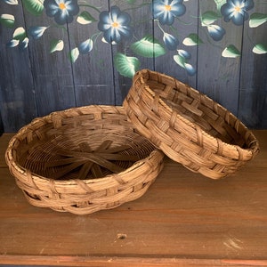 Handmade Basket, Tray Basket, Bread Basket, Farmhouse Decor,Table Basket, Gift Basket, Made in USA