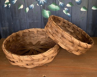 Handmade Basket, Tray Basket, Bread Basket, Farmhouse Decor,Table Basket, Gift Basket, Made in USA