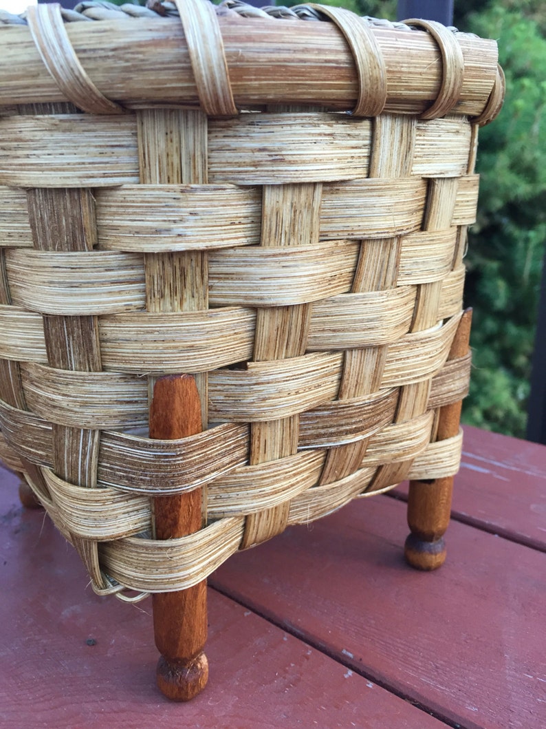 Handmade Basket Clothespin Basket Primitive Etsy