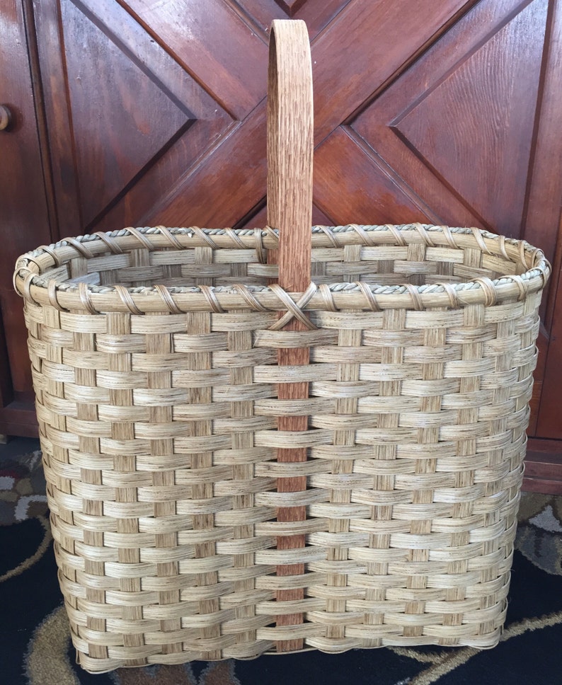 Handmade Basket Primitive Decor Extra Large Floor Basket Etsy
