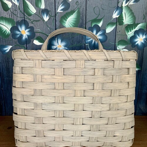 Handmade Basket Wall Basket Hanging Basket Mail Basket Etsy