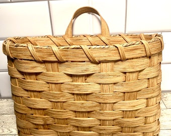 Handmade Basket, Door  Basket, Wall Basket, Mail Basket, Hanging Basket, Flower Basket, Made in USA