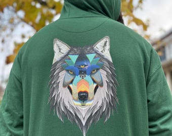 3 Eye Wolf Hoodie