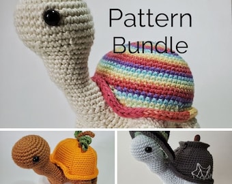 Sammie the Turtle Shell Pattern Bundle | Halloween Crochet Turtle Shell Patterns
