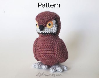 Onyx the Owl Crochet Pattern | Advanced Beginner Owl Amigurumi Pattern