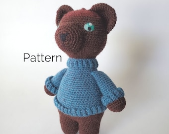 Bubbles the Bear Crochet Pattern | Easy Amigurumi Project