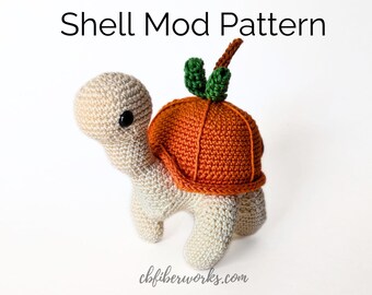 Sammie the Turtle Pumpkin Shell Mod Crochet Pattern | Removable Shell Pattern