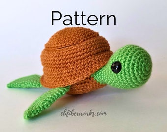 Terra the Sea Turtle Crochet Pattern | Easy Treasure Keeper Turtle