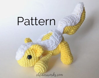 Saffron the Skunk Crochet Pattern | Cute Amigurumi Skunk Pattern