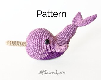 Nico the Narwhal Crochet Pattern | No Sew Narwhal Pattern
