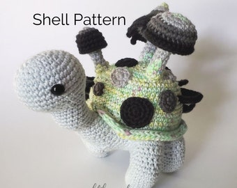 Sammie the Turtle Mushroom Forest Shell | Crochet Removable Shell Pattern