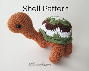 Sammie the Turtle Pine Tree Shell | Removable Crochet Shell Pattern