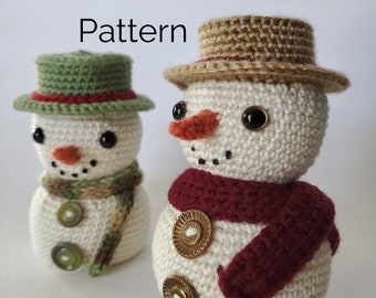 Sid the Snowman Crochet Pattern | Easy, No-Sew, Winter Snowman Pattern