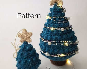 Christmas Tree 2 in 1 Crochet Pattern Bundle | Easy & Quick XMAS Pattern