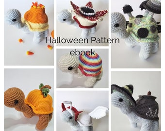 Sammie the Turtle Halloween ebook | 7 Removable Shell Crochet Patterns