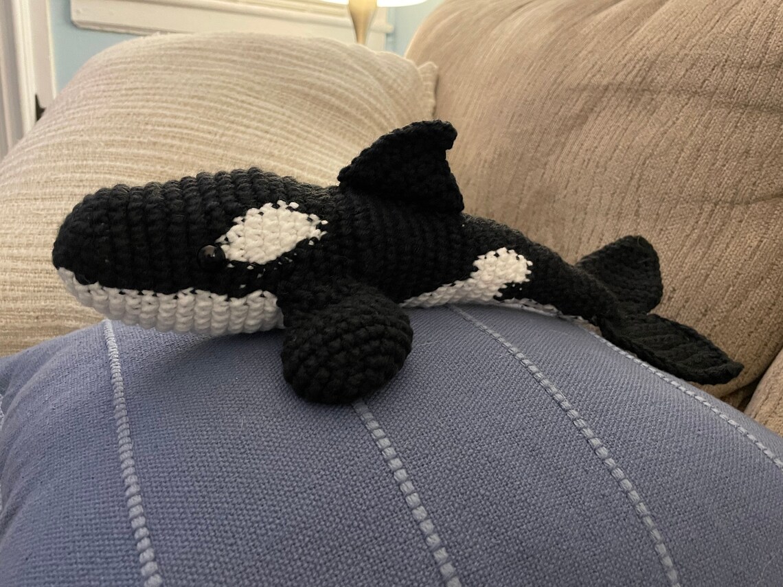 Olive the Orca Crochet Pattern No Sew Killer Whale Pattern - Etsy