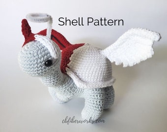 Sammie the Turtle Angel vs Devil Shell | Removable Crochet Shell