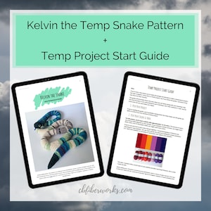 Kelvin the Temperature Snake Crochet Pattern Easy Temperature Project Pattern with Start Guide image 2