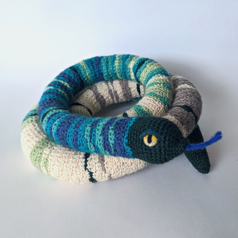 Kelvin the Temperature Snake Crochet Pattern Easy Etsy