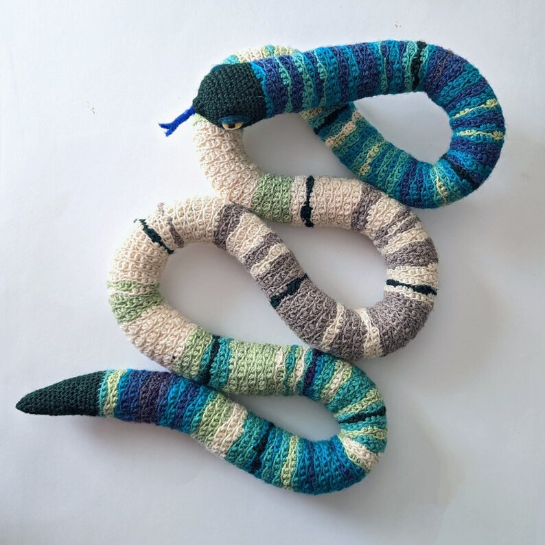 Kelvin the Temperature Snake Crochet Pattern Easy Temperature Project Pattern with Start Guide image 3