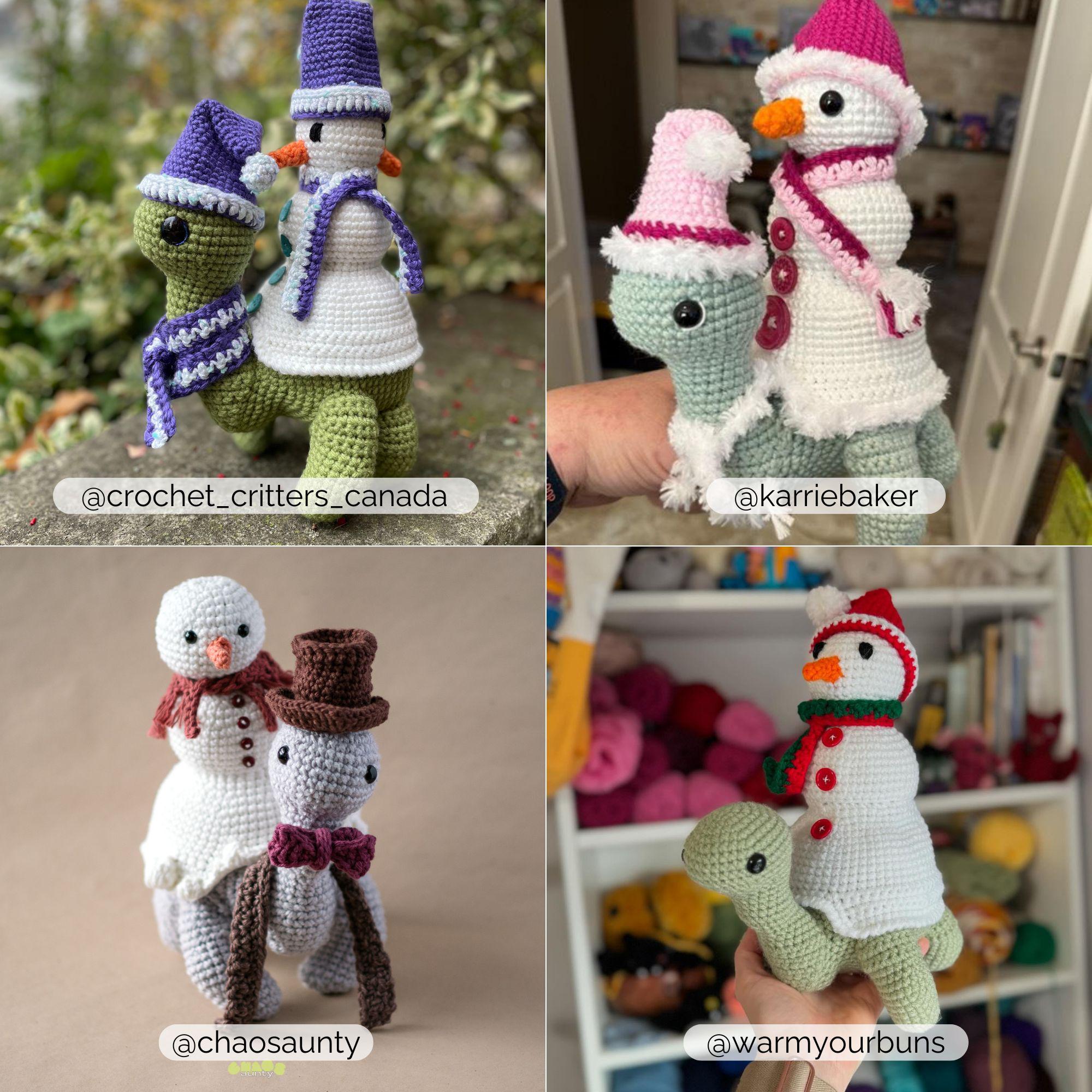 Sammie the Turtle Snowman Shell Mod Crochet Pattern | Removable Shell ...