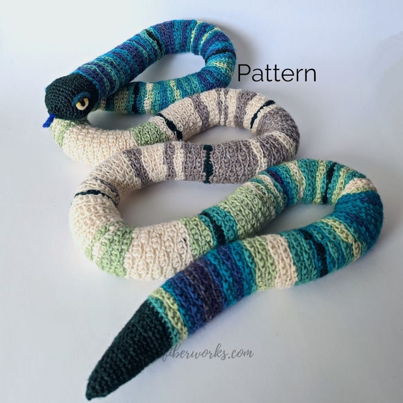 Kelvin the Temperature Snake Crochet Pattern Easy Temperature Project Pattern with Start Guide image 1