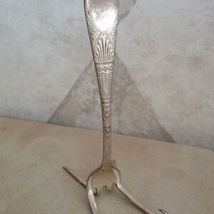 SET OF 8 Vintage Fork Place Card Holders image 2