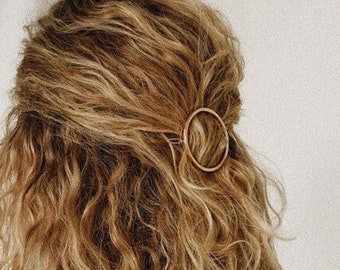 MAGNA NAKED – ronde haarclip in goud, zilver, roségoud / bruidssieraden / bruidsmeisje / haarclip / cadeau / haaraccessoires groot