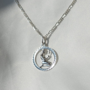 Zodiac sign necklace – Virgo – 925 silver or gold-plated – with Figaro chain – Astrology jewelry – personalized gift