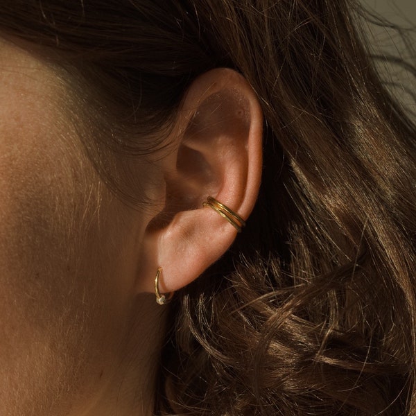 LANA BOLD – ear cuff in silver, gold or rose gold // smooth, faceted or in a set / earcuff silver 925 / ear cuff handmade