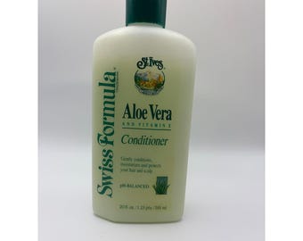 Vintage 1991 St Ives Swiss Formula Aloe Vera Vitamin E Conditioner 20oz Bottle