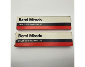 Vintage Berol Mirado Eagle Writing Pencils Medium Soft 174-2 NOS 18 Pencils