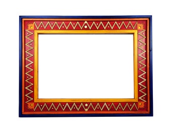 Custom Hand Painted Solid Wood Picture Frame