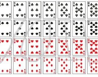 Printable playing Cards Barbie sized or elf size