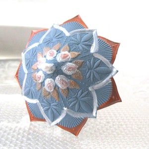 10 embossed blue & copper Cocktail umbrellas wedding hand-colored mini drink umbrellas drink topper cocktail umbrellas wedding reception