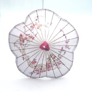 10 - 20 Japanese cherry blossom cocktail umbrellas drink toppers Cocktail custom craft cocktails cupcake umbrellas wedding reception decor