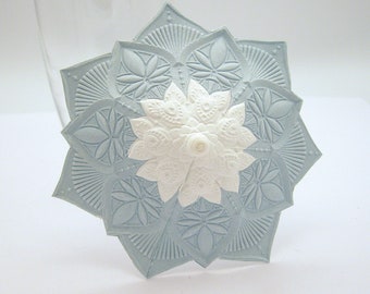 10 or 20 embossed white & Delft Cocktail umbrellas wedding white w/blue mini drink umbrella drink topper cocktail umbrella wedding reception