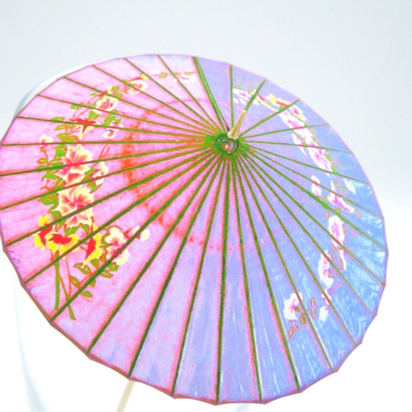 10 or 20 Japanese bright colors parasol style cocktail umbrellas drink umbrella Cocktail custom cupcake umbrella wedding reception accessory