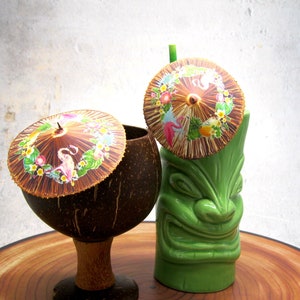 NEW STYLE 10 or 20 Tiki luau Cocktail umbrellas tropical flamingos floral luau drink parasols tiny mini umbrellas skewers stirrers reception