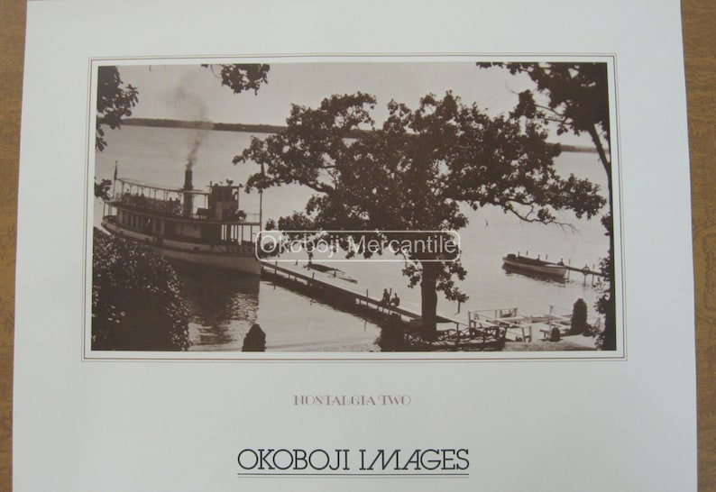 Vintage Image of Okoboji the Queen at the Inn Etsy