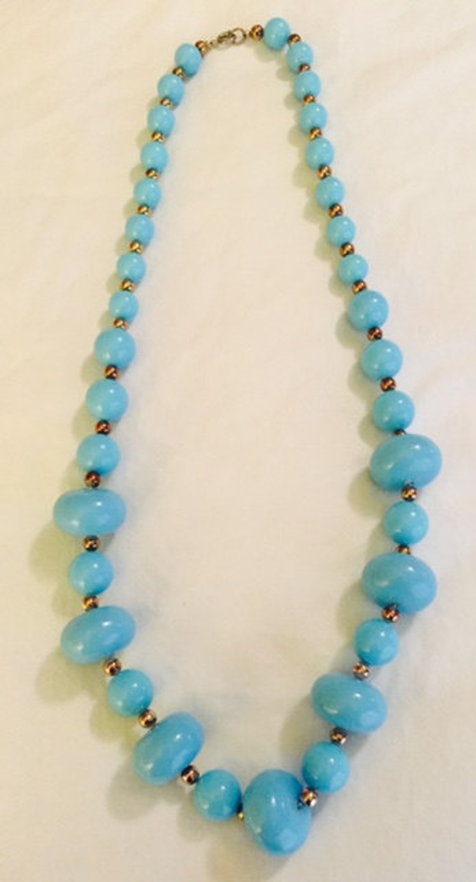 Vintage 80's Plastic Bead Necklace Etsy