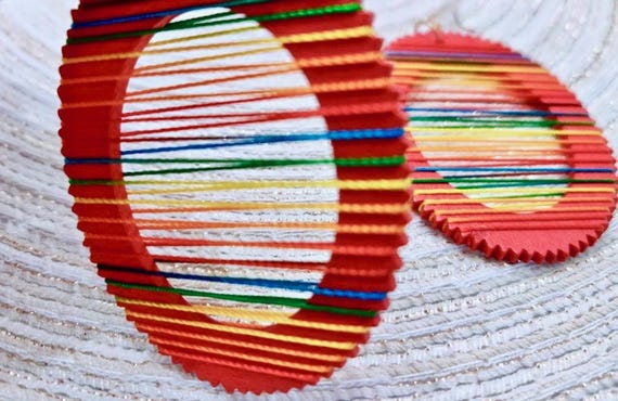 Vintage Drop Dangle Earrings, Dramatic Fashion St… - image 2